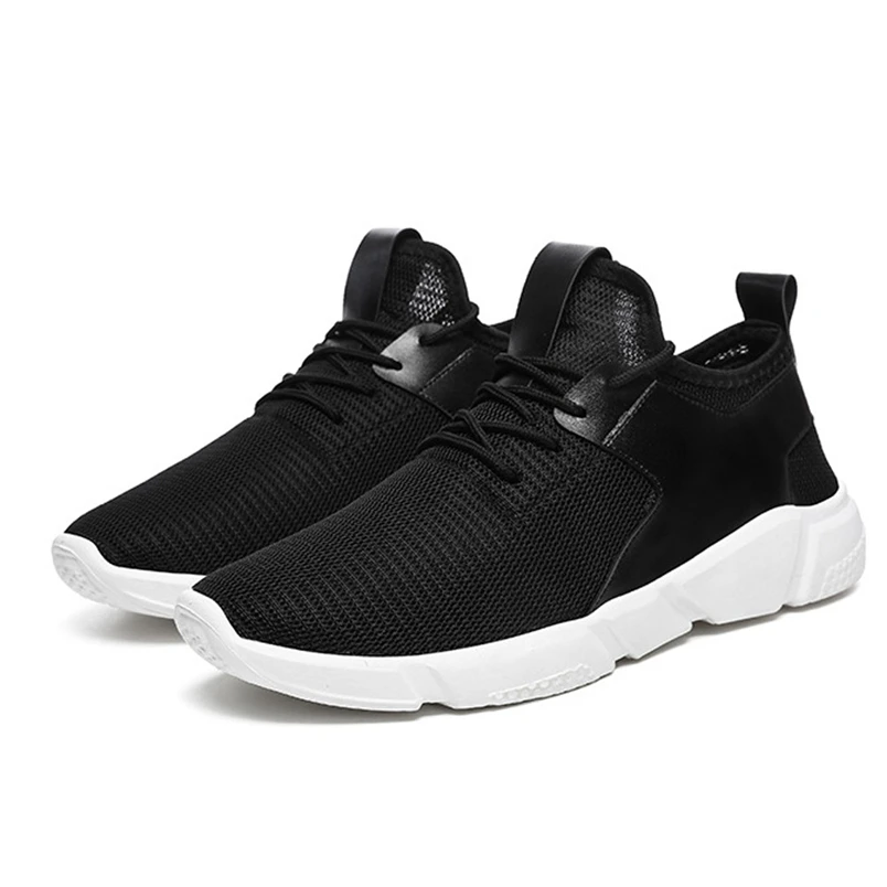 Sneakers Men Knit Mesh Shoes Outdoor Fashion Breathable Fashion Straps Sports Running Casual Sneakers Solid Shoe #FS#4NV08 (11)