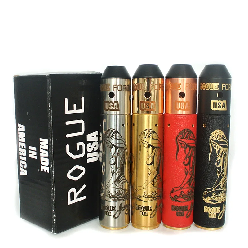 

Newest Rogue USA Mechanical Mod Cat Woman Mech Mod 510 Thread 18650 20700 Battery E Cigarette Vape Pen Kit with RDA Atomizer