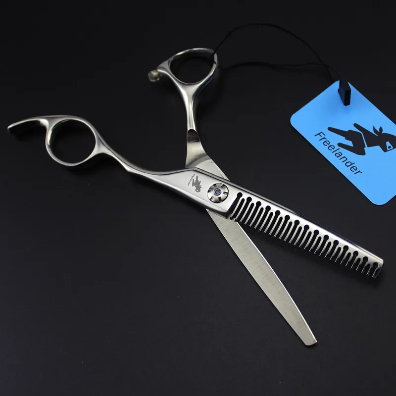 Cena Freelander 6 cal dziwne w kształcie zęby degażówki nożyczki profesjonalne nożyczki fryzjerskie maszynka do strzyżenia włosów dla fryzjer pojedynkować