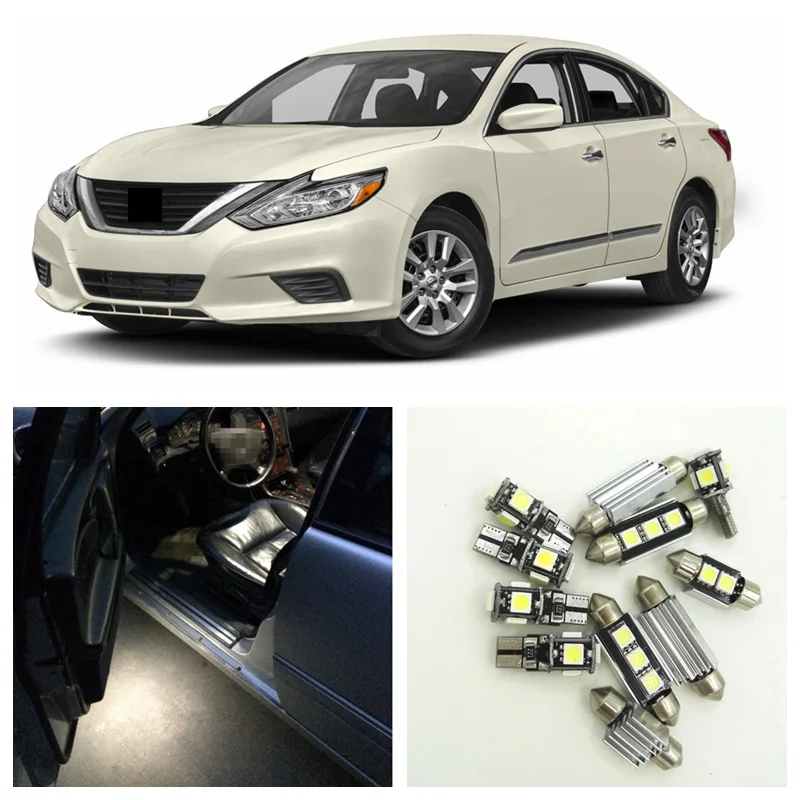 12pcs White LED Light Bulbs Interior Package Kit For 2013 2014 2015