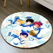Плавательный клуб Iwatobi круглый коврик в гостиную Мультяшные ковры дверной коврик для спальни