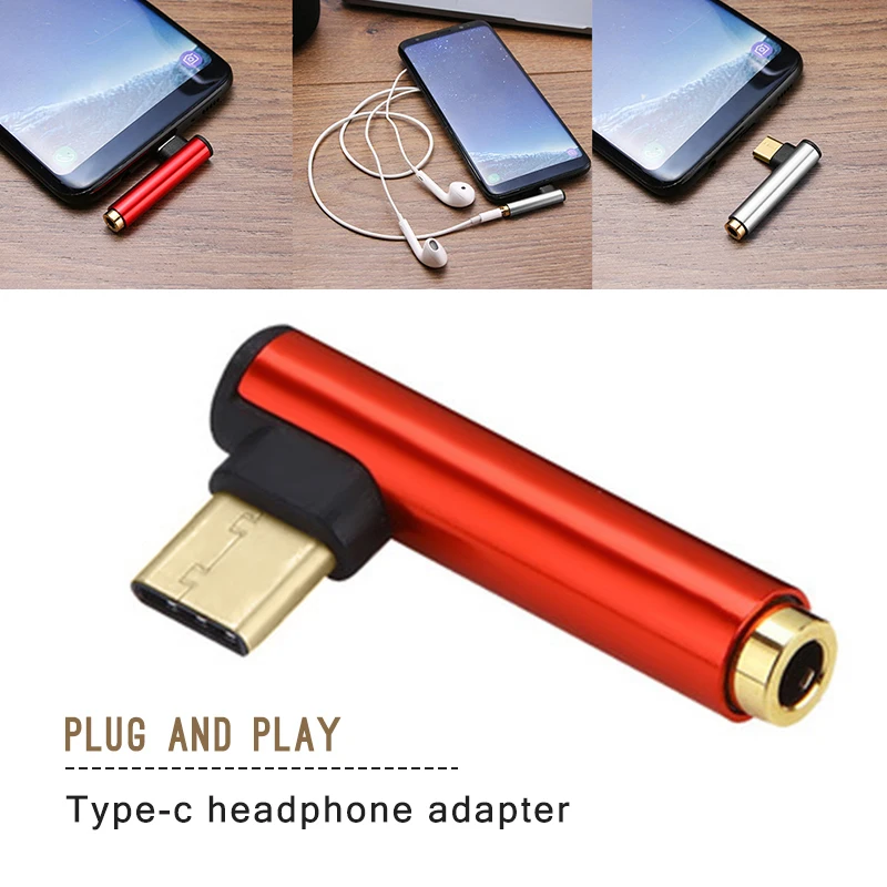 TYPE C Audio Earphone Adapter TO 3.5MM Headphone micro USB