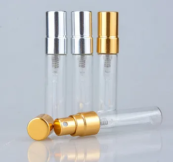 

wholesale 300pcs 5 ml Mini Portable Glass 5ml Perfume Spray Bottles Atomizer Refillable Empty Cosmetic Containers For Travel