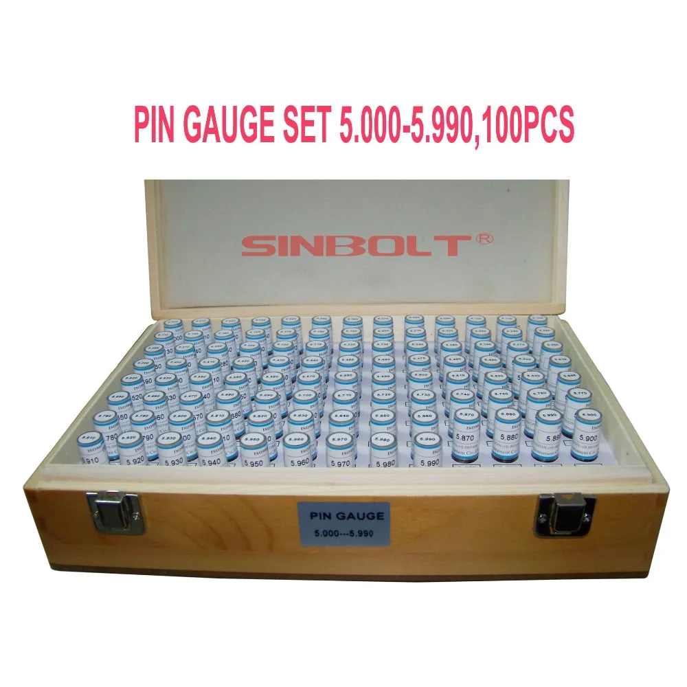 

Plug Gauge/pin gauge Set,5.000mm--5.990mm(Interval: 0.01,100pcs),fast delivery!