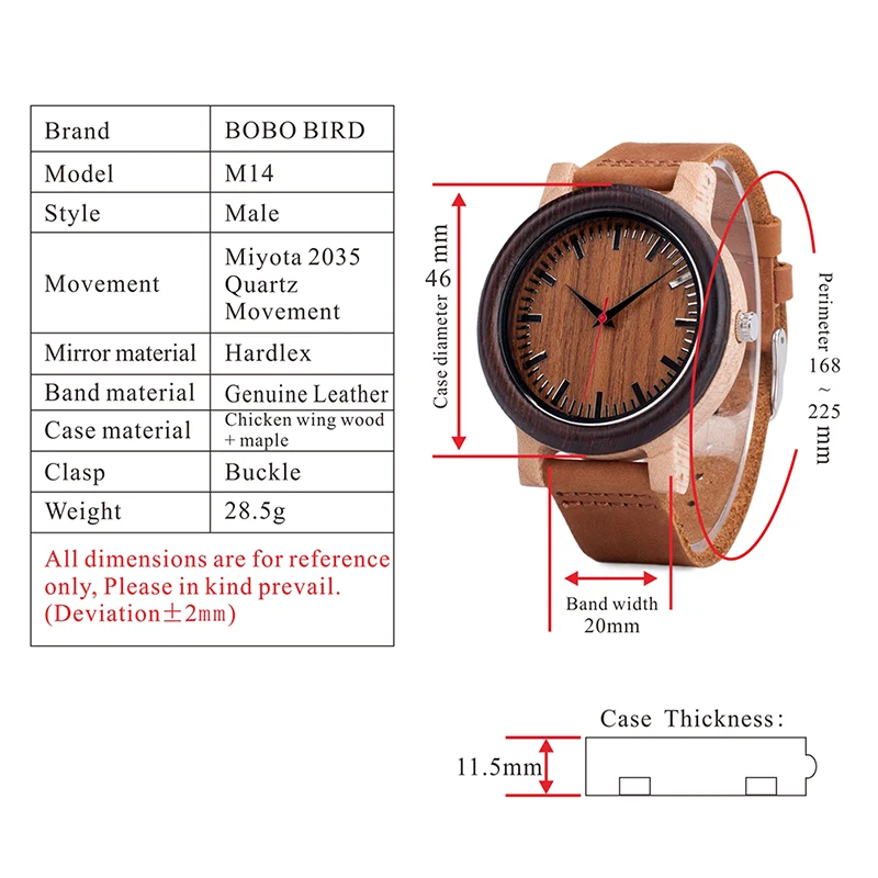 BOBO BIRD M13M14 Wenge деревянные бамбуковые часы для мужчин простой дизайн кварцевые наручные часы в деревянной подарочной коробке