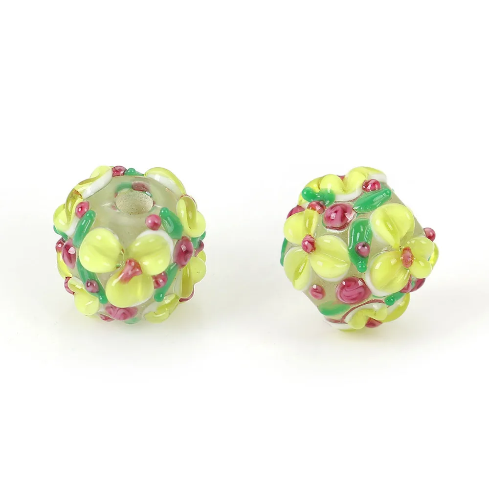 DoreenBeads бисерами из окрашенным стекла Стекло заключенная Цветочные бусины
