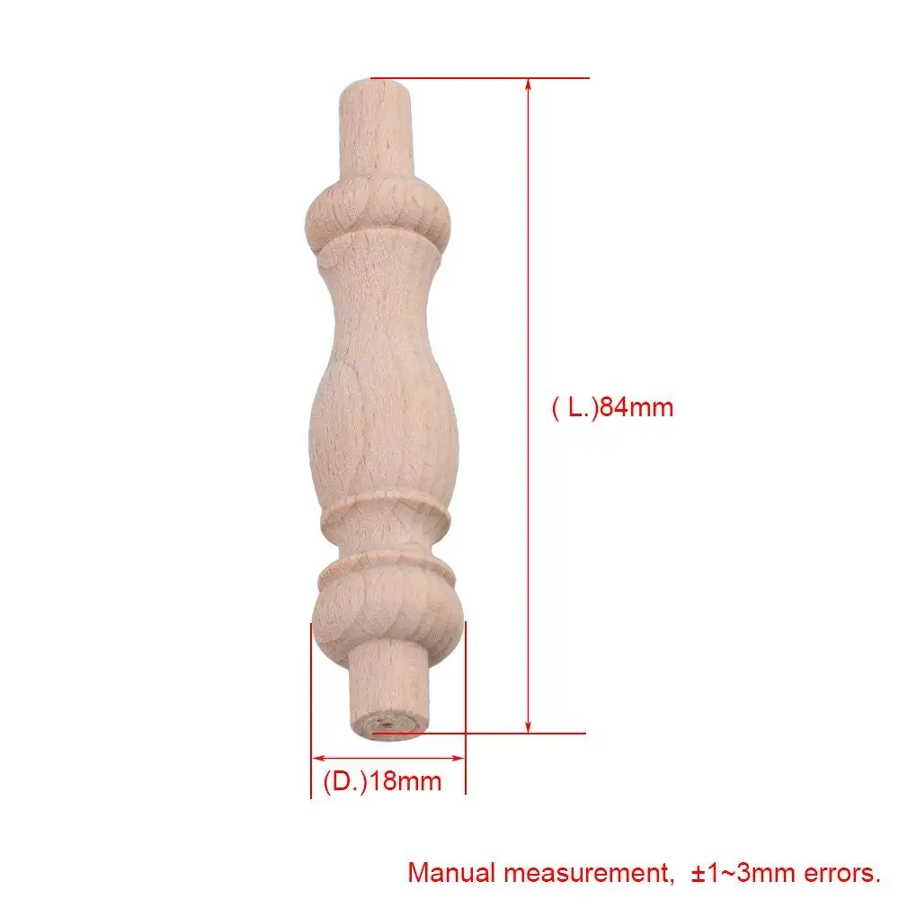20 шт бука Неокрашенная НЕОБРАБОТАННАЯ древесина ремесло шпинделей балястер для Декор для дома ресторана декоративные элементы для ремонта