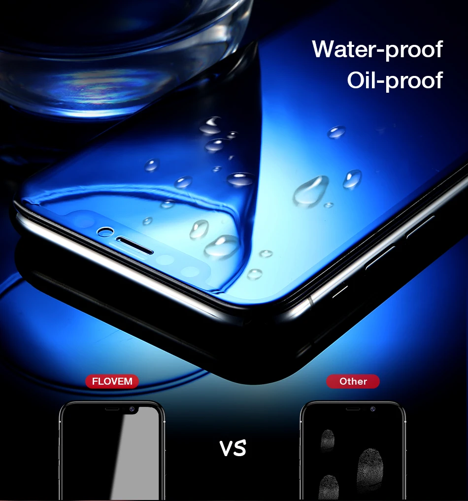 3D Full Curved For iPhone X Screen Protector HD Vision Hydrophobic Oil Touch Sensitive Soft PET Screen Protector For iPhone X 10 (5)