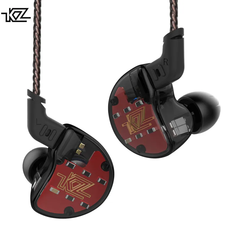 

KZ ZS10 1DD+4BA 4BA+1DD HIFI Headset Hybrid In-ear Earphone Sport Noise Cancelling Headset Replacement Cable AS10 BA10 ZST ZSN