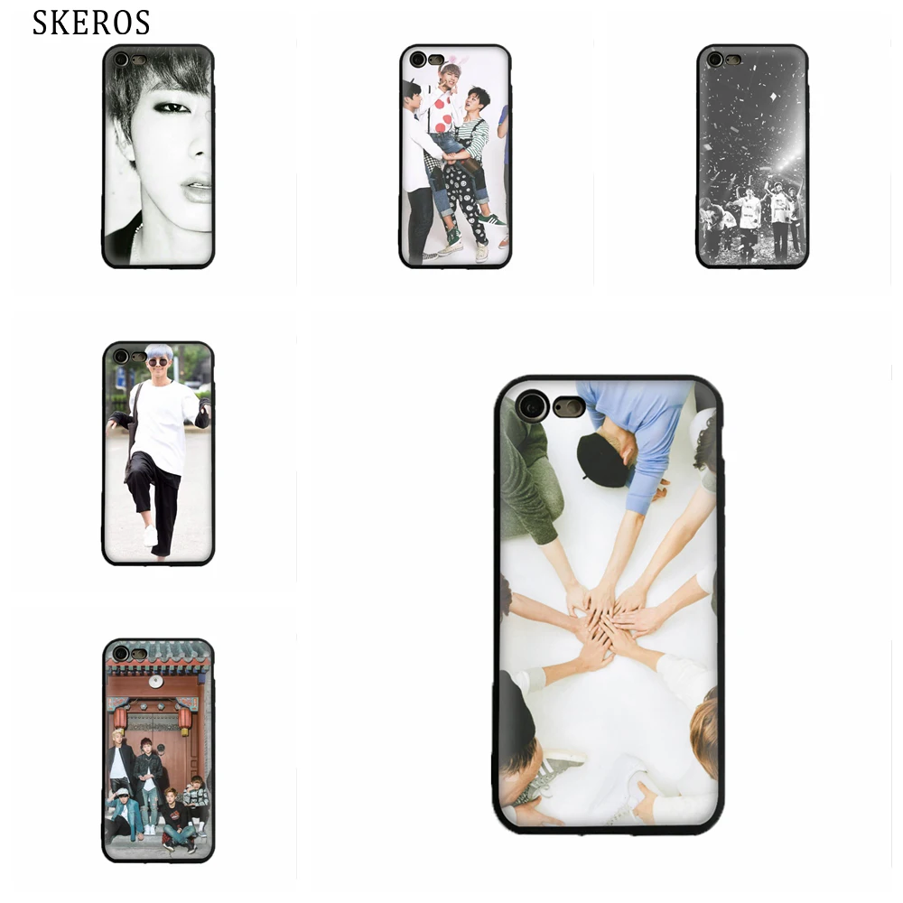 SKEROS Bangtan Boys BTS силиконовый мягкий чехол из ТПУ для телефона Iphone X 5 5S Se 6 S 7 8 Plus # oa516 |