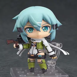 Аниме модель рис. Меч Art Online 452 Асада Shino подвижные Фантом пуля Nendoroid 8 см мультфильм игрушка в подарок