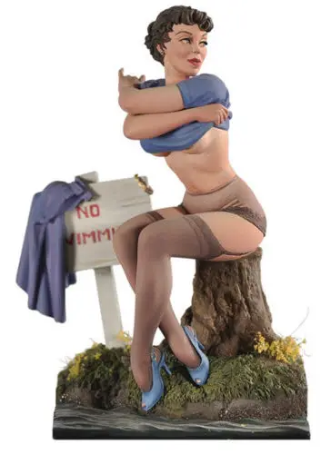 

Unpainted Kit 1/20 80mm Swimming Pin up girl 80mm Resin Figure miniature garage kit