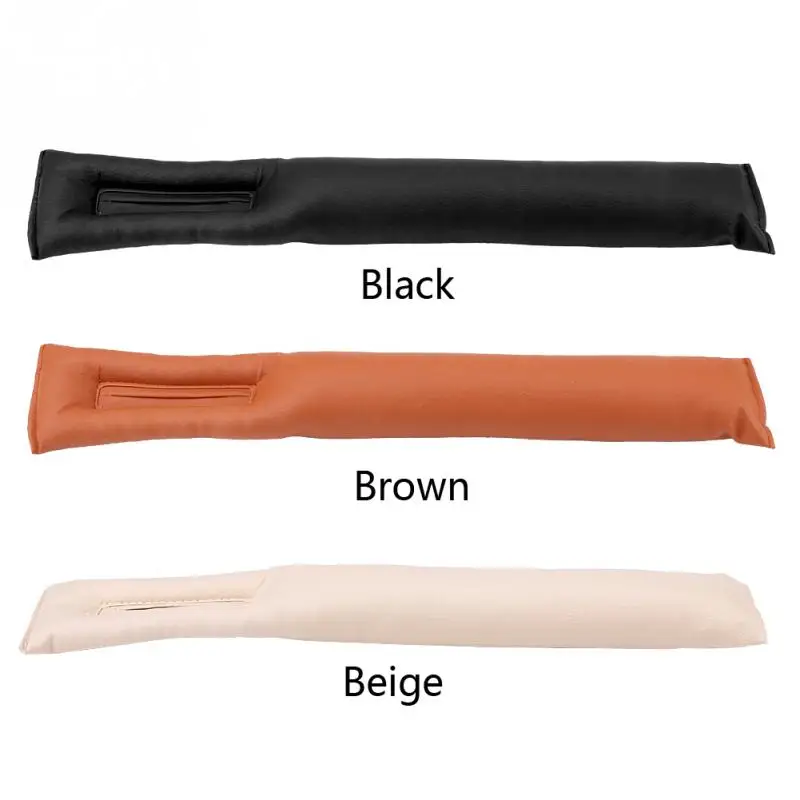Универсальная автомобильная подушка для сидения, зазор, пробка из искусственной кожи, герметичный протектор, покрытие для автомобильного сиденья, черный, бежевый, коричневый цвет