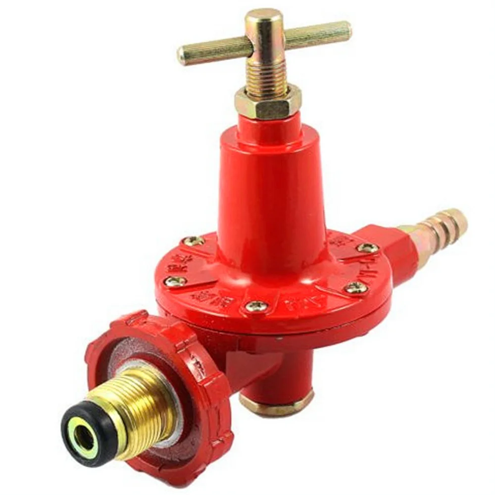 

1 Pc Repair Part 1 Inlet 1 Outlet Liquefied LGP Gas Pressure Regulator Valve Red
