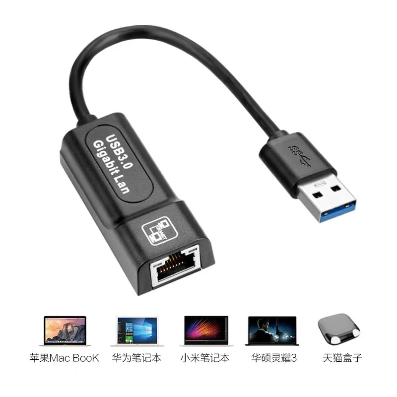 Chielecna USB Ethernet адаптер Сетевая карта USB LAN Мини Сетевой адаптер USB к RJ45 10/100 Мбит/с ЛВС USB RJ45 карта для Mac