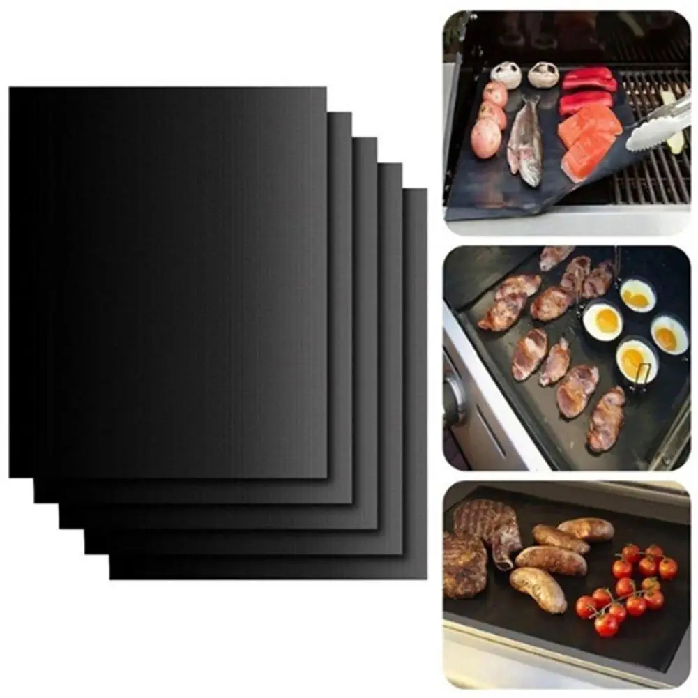 

Teflon Fiber Non-Stick BBQ accessories BBQ Grill Mat Barbecue Baking Grilling Pad Cooking Sheet Cooking Plate