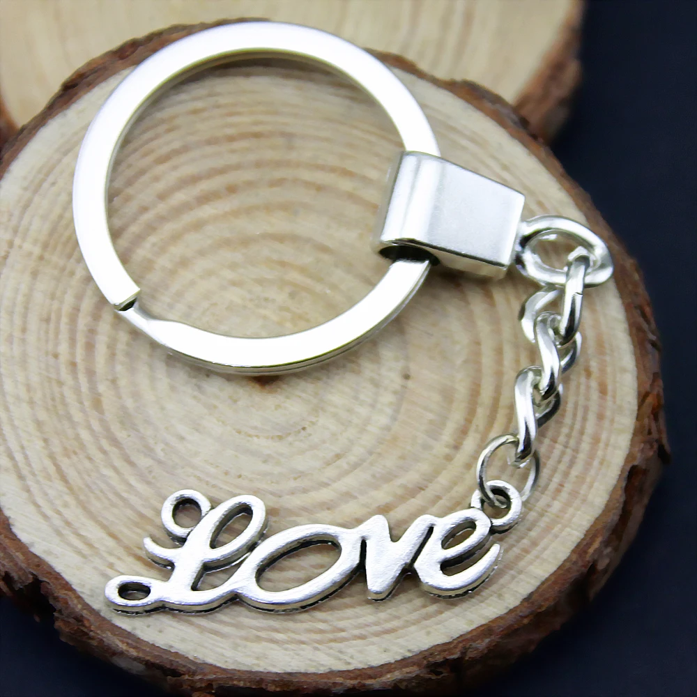 5pcs Home Decor Metal Crafts Party Favors love Pendants DIY Car Key Ring Holder Souvenir For Gift Optional Package Box | Дом и сад