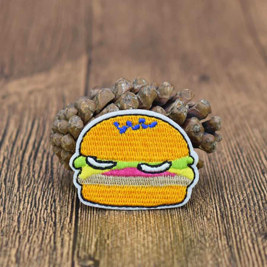 10 шт. вышитая аппликация в виде гамбургера|patch badge|iron sewingbadges for clothing |
