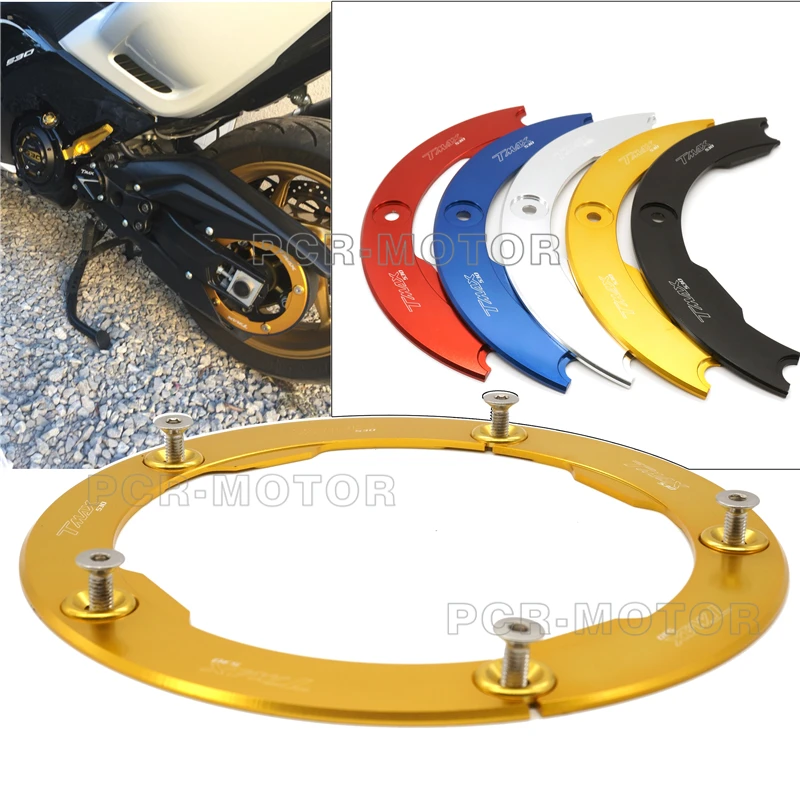 Or Accessoires en aluminium Couvercle de poulie de transmission de moto pour Yamaha Tmax 530 SX//DX 2017-2018