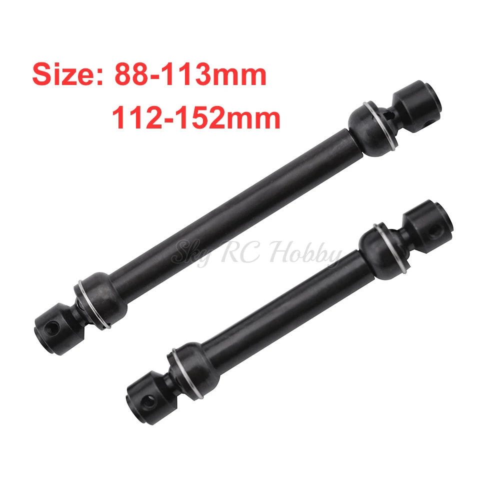 88-113mm  112-152mm Metal Steel Universal Drive CVD Shaft for RC Crawler Car SCX10 90046 D90 RC Cars Part Accessories (1)