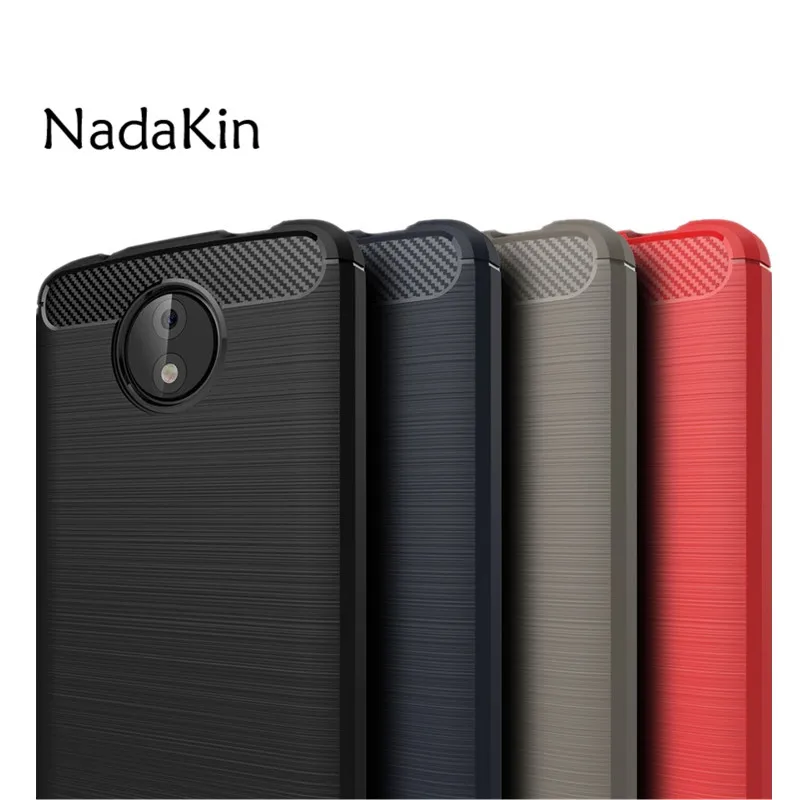 Luxury Soft TPU Silicone Brushed Carbon Fiber Texture Phone Case Cover for Moto G4 G5 G5S G6 C Plus Play M Z Z2 Force X4 |