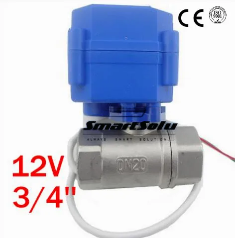 

Free Shipping 3/4'' Stainless Steel Electric Ball Valve CWX-15Q 12V Voltage,Motor Operated Ball Valve DN20