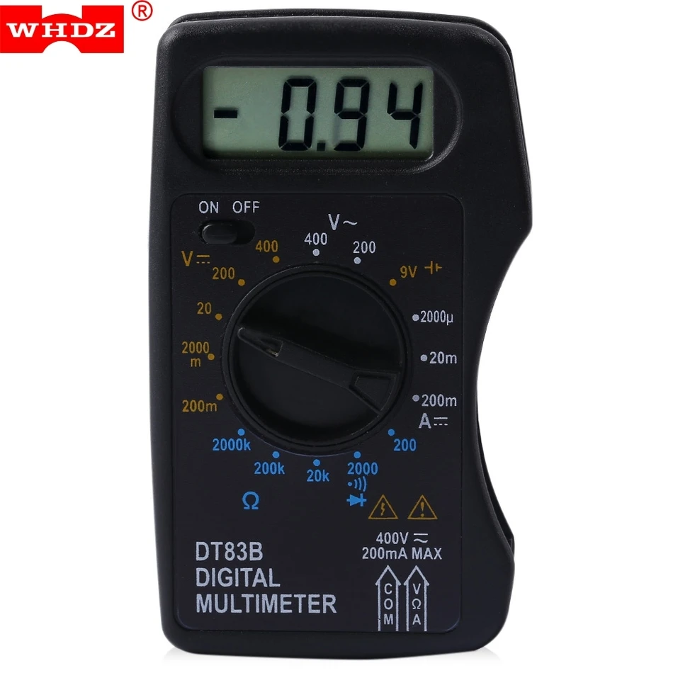 

New 1 PC WHDZ DT83B Digital LCD AC DC Voltmeter Ammeter Ohm Tester Multimeter Buzzer Diagnostic-tool Multimeter multimetro tool