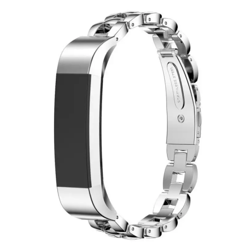 Хорошие продажи Нержавеющая сталь часы наручные ремешок для Fitbit Alta Смарт часы May.31 - Цвет: Серебристый