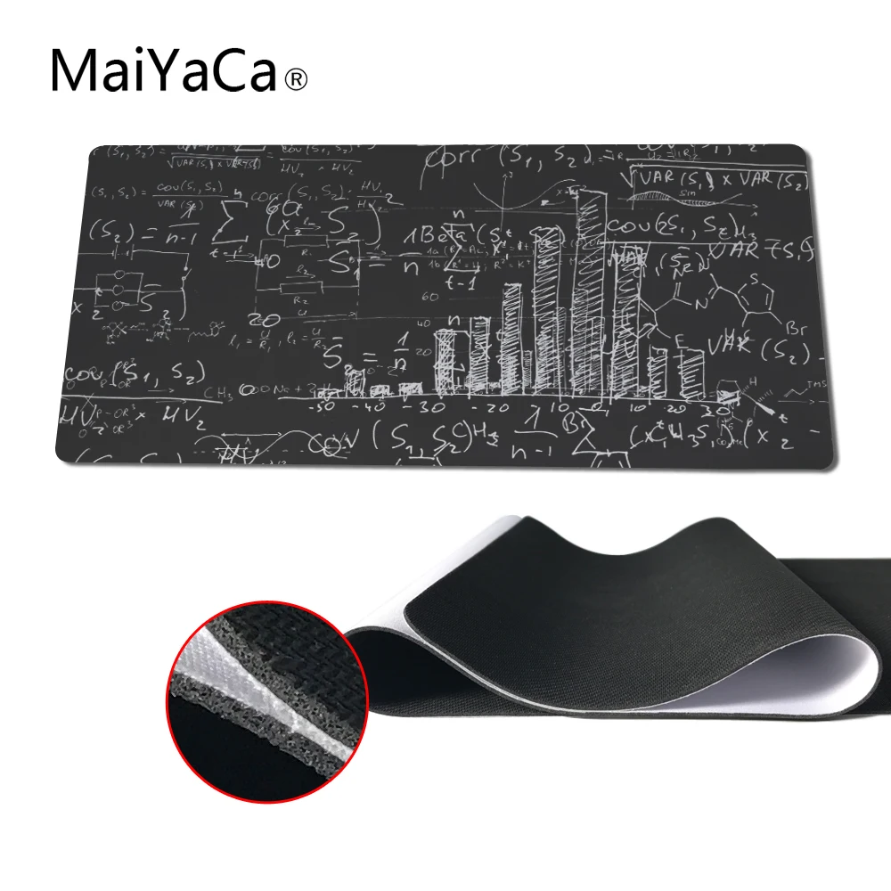 

MaiYaCa Math Formula BIG SIZE 300*600*2MM Rubber Game Mouse Pad Laptop Computer Mat Large Mat Anti-Slip Best Choice Mouse Pad