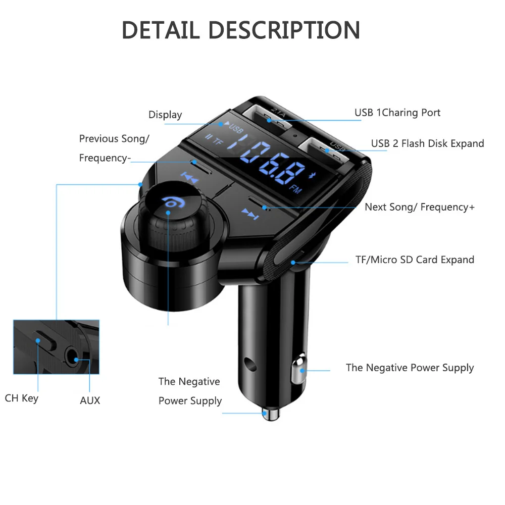 E0020 Bluetooth Car Kit (2)