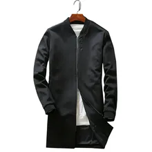 Im herbst 2017 die neue herren langarm mantel staubmantel kragen jacke langen Chinesischen stil mode