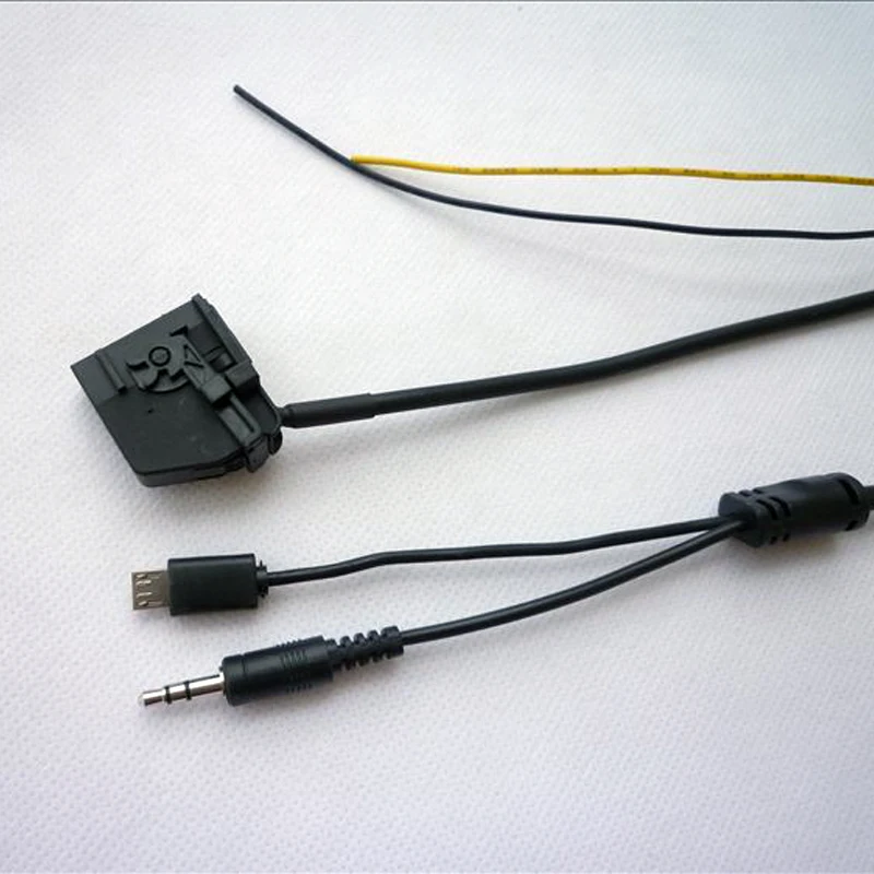 18Pin CD Changer Jack Plug RNS2 MFD2 Audio Input AUX Micro USB Charging Cable Adapter for VW Skoda Ford (2)