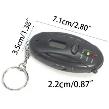 Мини-Алкотестер портативный чувствительный Тестер дыхания сигнальные огни Точный Цифровой дисплей ЖК-дисплей легкий карманный размер