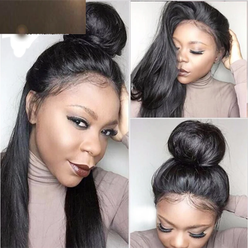 

Virgin Brazilian Human Hair Silk based Full Lace Wig silk top Lace wig silk straight Glueless Lace Front Wigs for black women