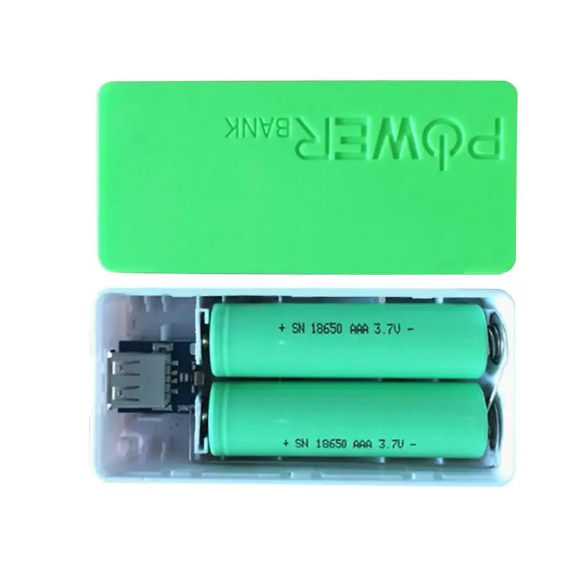 HIPERDEAL 5600 мАч 2X18650 USB внешний аккумулятор зарядное устройство чехол DIY коробка для iPhone перезаряжаемая батарея настенный адаптер питания 1Sp8