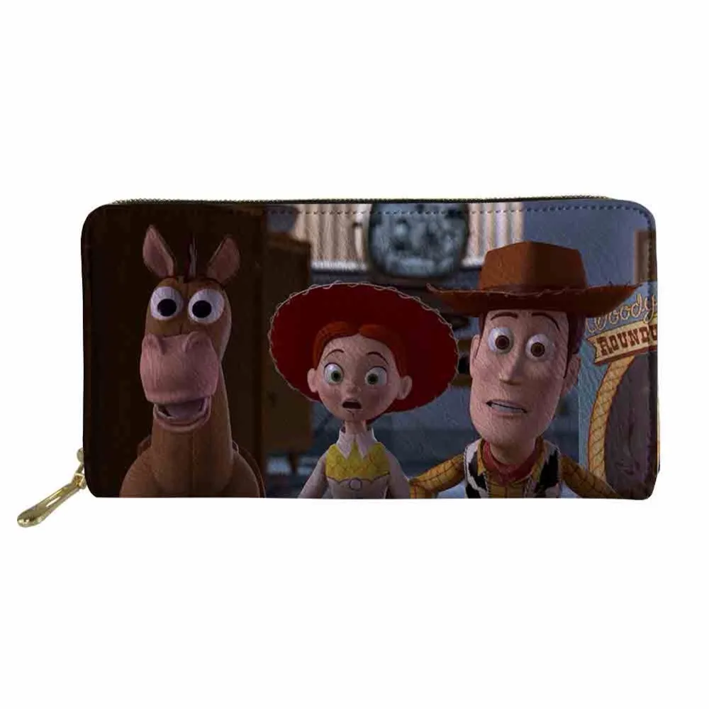 Новый кошелек для Для мужчин длинный кожаный кошелек Toy Story фон печать монеты сумка ID карты Обложка для паспорта мальчиков чехол для