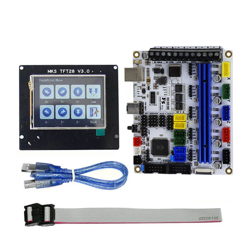 3D-принтеры F5 V1.2 материнской МКС плате контроллера с TFT28 2,8 дюйма Экран дисплея USB кабель XXM8