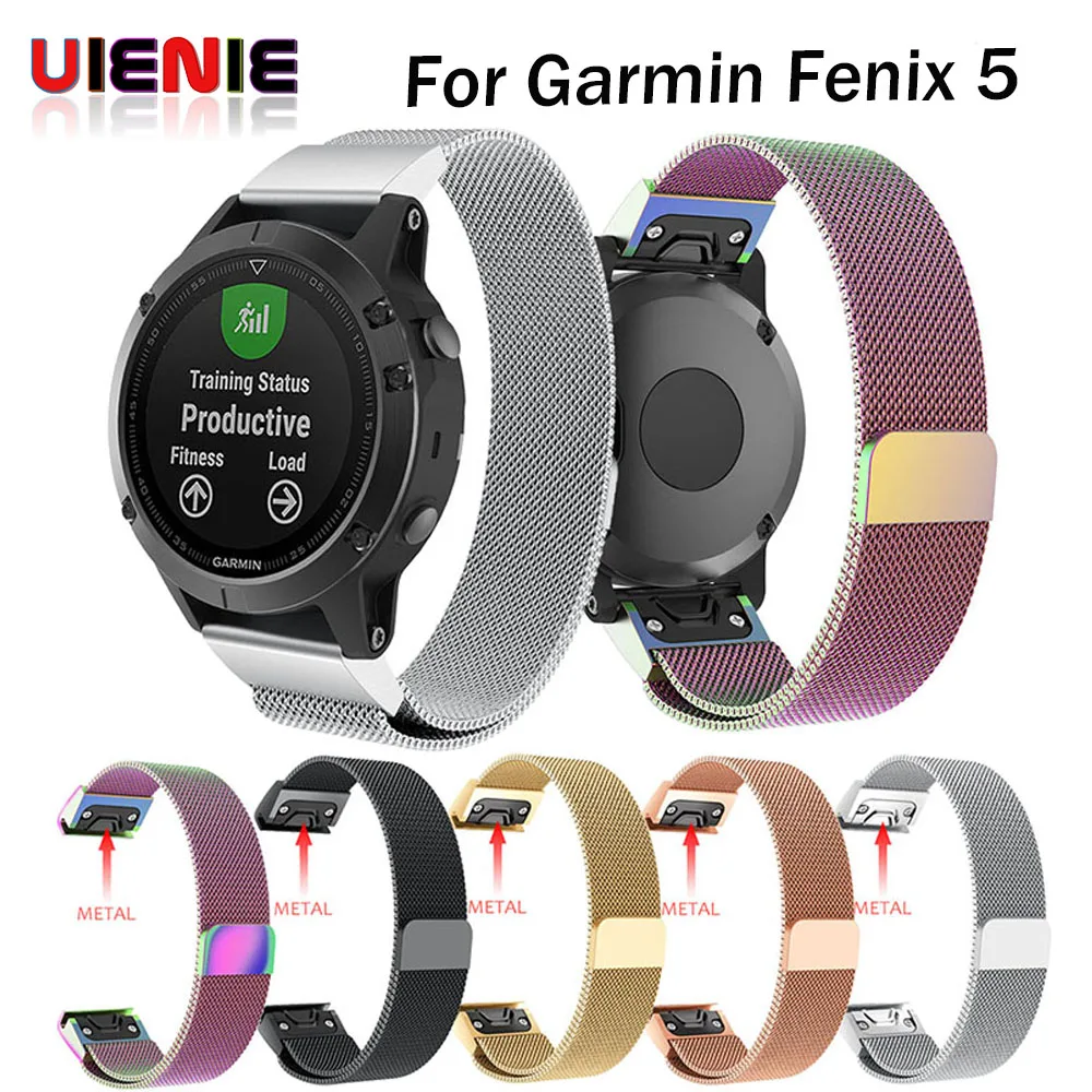 Aliexpress.com : Buy Quick Release Watch Band For Garmin Fenix 5 GPS Strap Stainless Steel