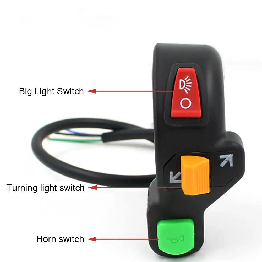 Adeeing 3 в 1 комбинированный переключатель сигнала поворота рупорный переключатель модификации для электрического велосипеда мотоцикла контрольные фары