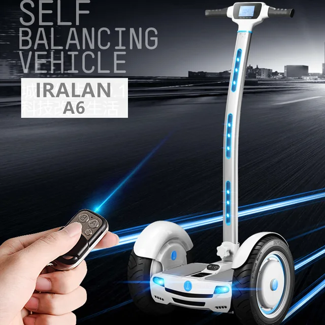 Cheap IRALAN A6 15 inch 2 wheel with handle smart self balancing scooter electric hoverboard skateboard with remote control