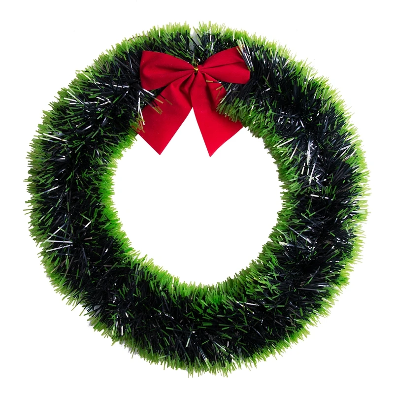 

35cm Christmas Party Decoration Door Wall Window Green Wreath Ball Morvah Decor