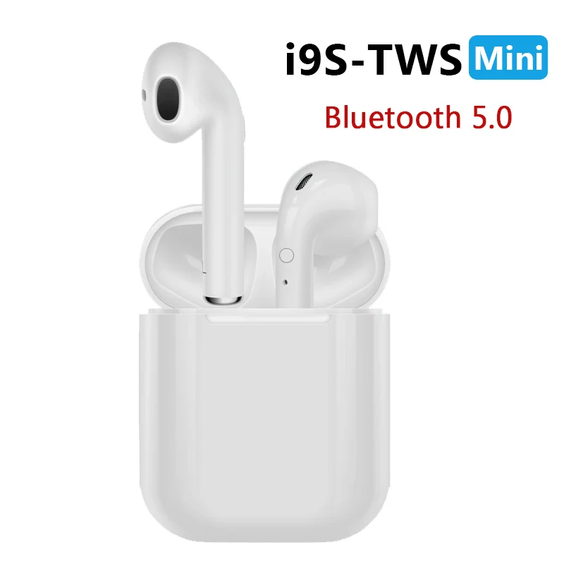 

i9S TWS mini Wireless earphones Pop Bluetooth Earphones Wireless Headset Bluetooth 5.0 Stereo Sports Earbuds with microphone