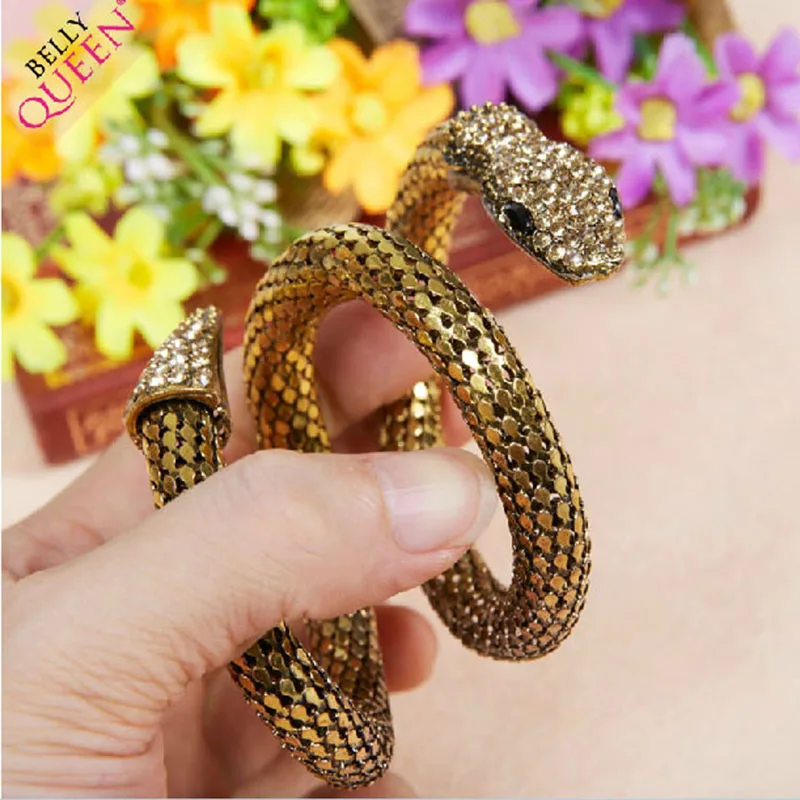 

2016 High quality women tribal belly dance accessories cheap belly dancing hand chains snake for sale