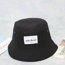 Ldslyjr письмо под солнцем панамка с вышивкой Рыбацкая шляпа на открытом воздухе Дорожная шляпа шляпы от солнца для мужчин и женщин 252