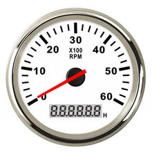 Судовой Тахометр Морской автомобилей тахометр метр с ЖК-дисплей счетчик моточасов 4000/6000/8000 об/мин датчик подходит для дизельный & бензиновый двигатель Судовой Тахометр Морской автомобилей тахометр метр с ЖК-дисплей счетчик моточасов 4000/6000/8000 об/мин датчик подходит для дизельный & бензиновый двигатель