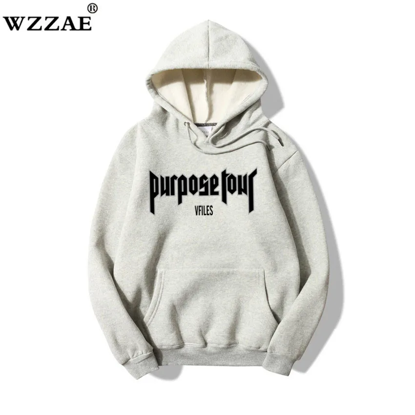 2018 Purpose Tour Sweatshirt Women Men Justin Bieber World Tour Man Hoodie Fashion Brand Cool Version Street Pull Hip Hop