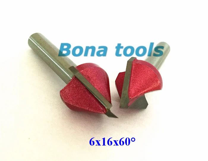 3 шт.(60 Deg+ 90 Deg+ 120 Deg) Shank-6mm Width-16mm, ЧПУ Гравировка 3D V барабанный фрезерный станок, деревообрабатывающий резак Наборы инструментов 3D V Endmill