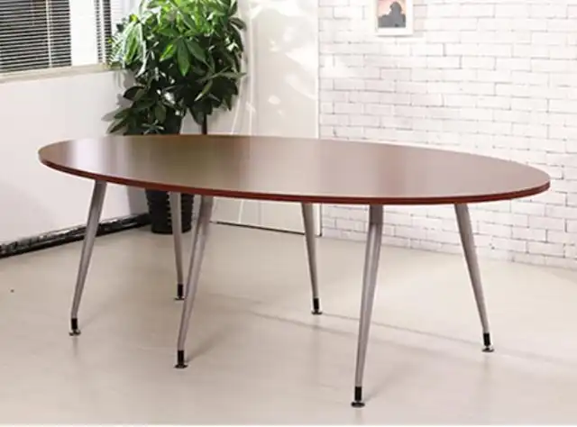 120 60 75cm Oval Staff Meeting Table Negotiation Reception Desk