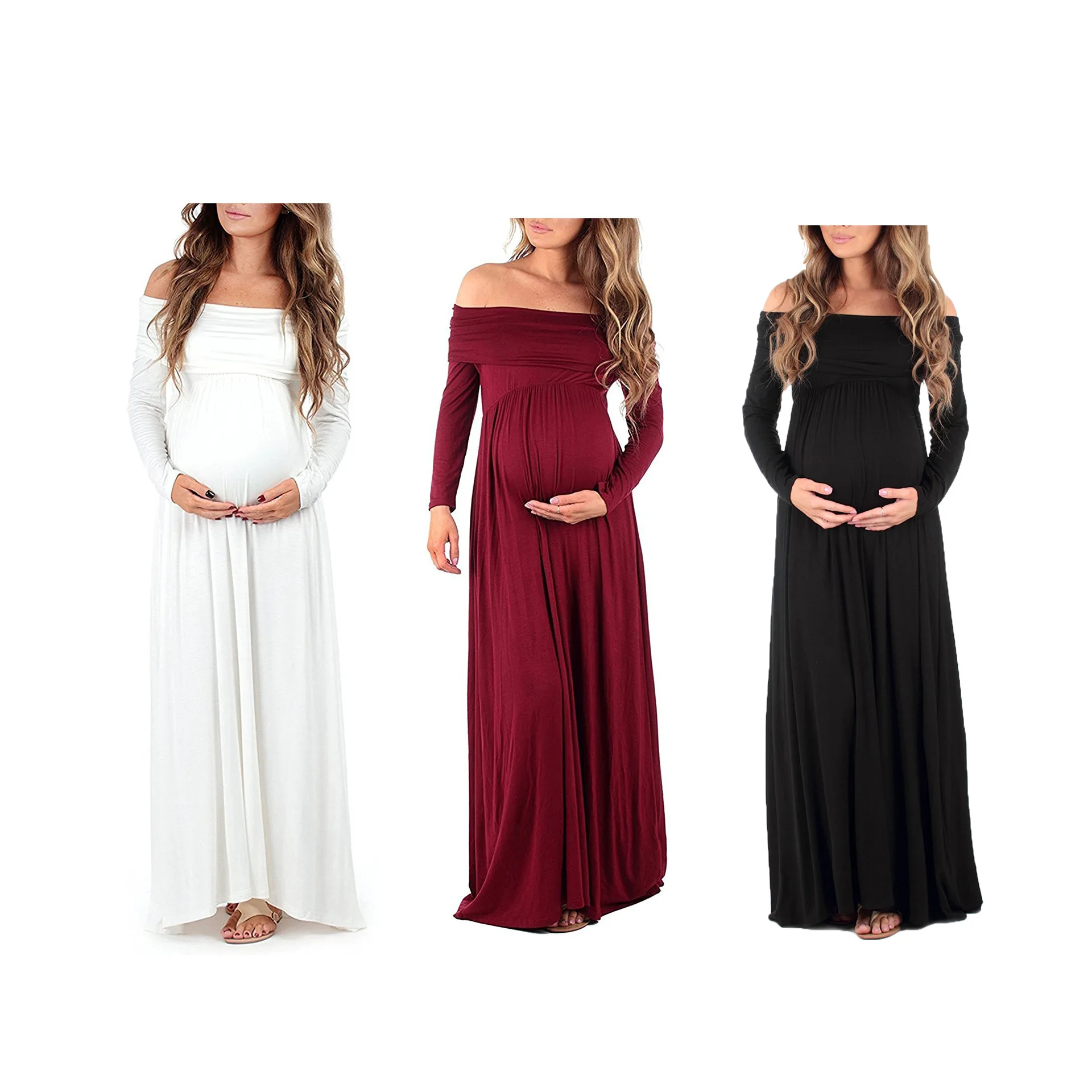 

2018 Maternity Photography Props Pregnancy Clothes Maxi Maternity photography Dress lace Maternity Dress For photography Props