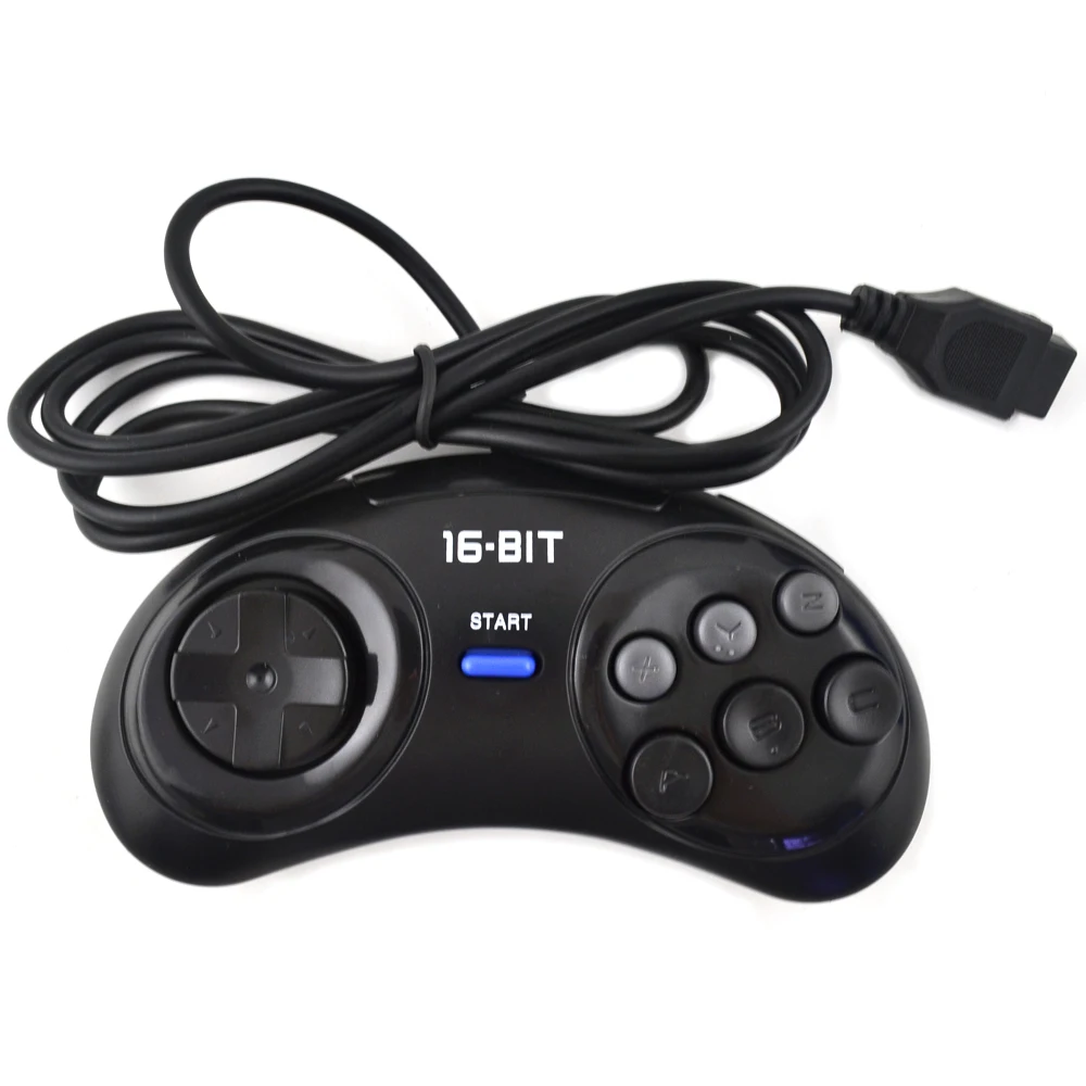 

100pcs Game controller for SEGA Genesis for 16 bit handle controller 6 Button Gamepad for SEGA MD Game Accessories